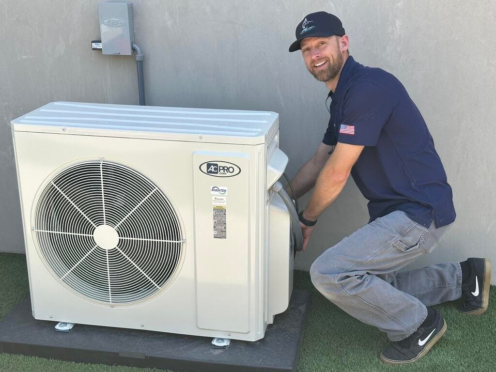 Marlin Plumbing Heating & Air HVAC and heat pump system installed at a St. George, Utah home